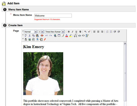 Blank Item in WYSIWYG Editor
